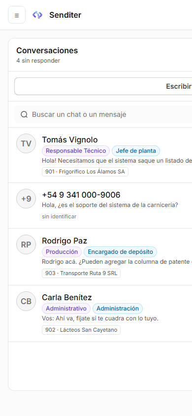 La bandeja en un teléfono