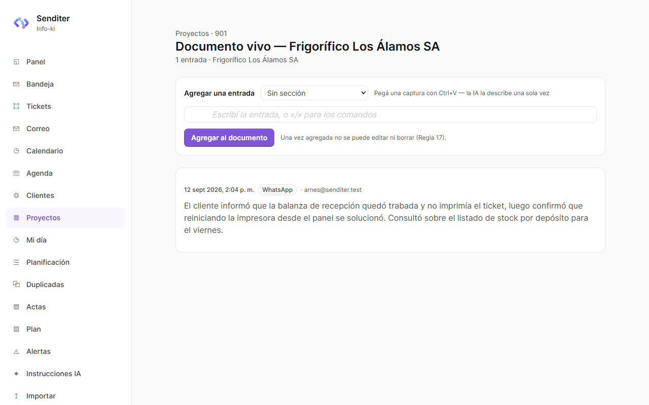 El documento vivo