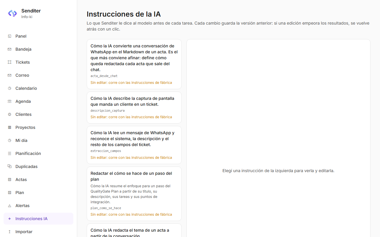 Las instrucciones